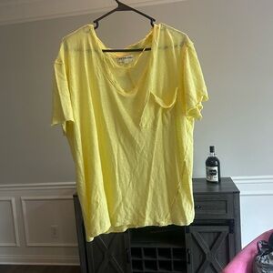 We The Free Yellow Short Sleeve Tee